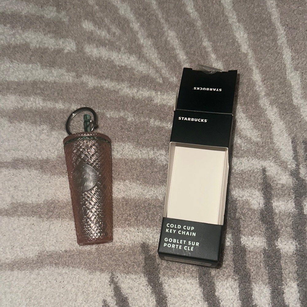 Starbucks Rose Cold Cup Key Chain